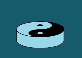 yin yang tablet blue